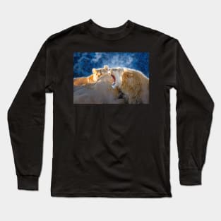 Lion Animal Wildlife Jungle Nature Safari Adventure Discovery Africa Digital Painting Long Sleeve T-Shirt